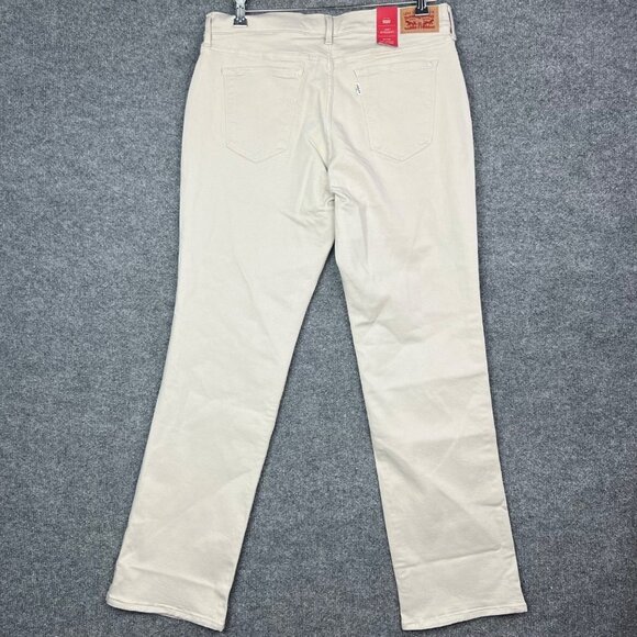 NEW Levi's Men's 505 Straight Leg Regular Fit Jeans cream Size 12M - Picture 2 of 7